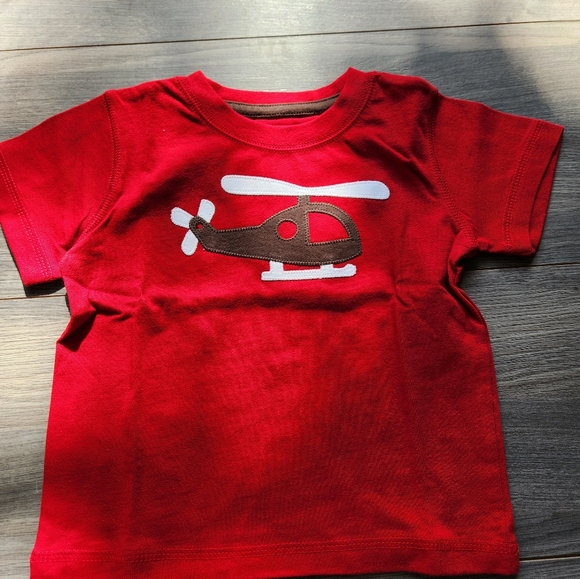 Matching Polo, Tee, and Shorts with Helicopter Appliques - Picture 4 of 14